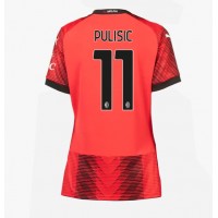 Dres AC Milan Christian Pulisic #11 Domáci pre Ženy 2023-24 Krátky Rukáv